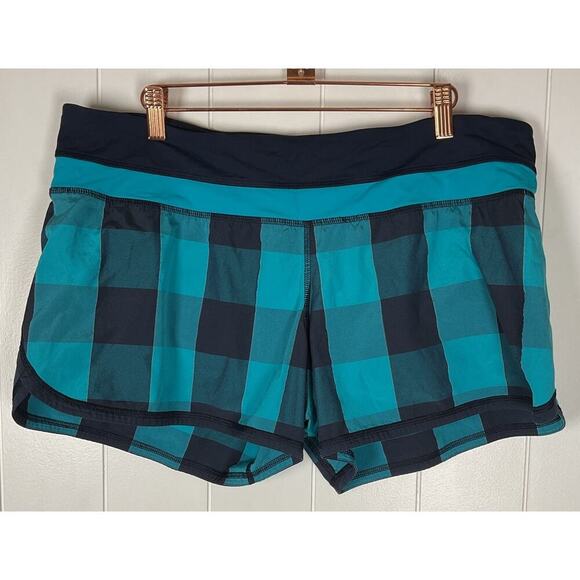 Lululemon Groovy Run Short 2-way Stretch in Surge and Inkwell Size 12 - Picture 3 of 10